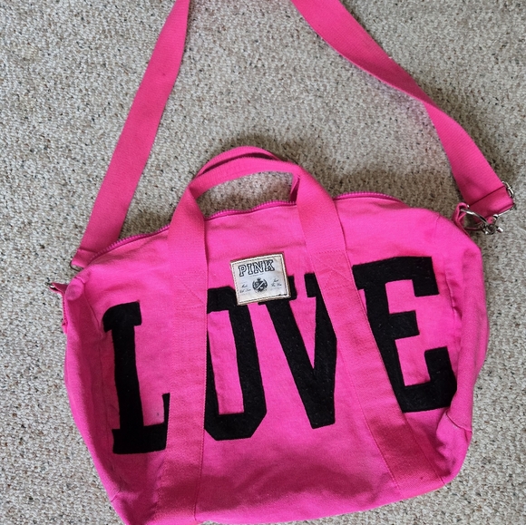 vintage victoria secret pink beach bag - Picture 2 of 10